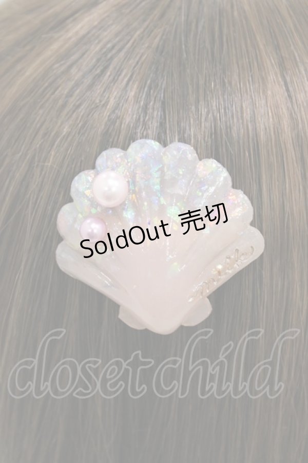 画像2: MILK / パールShellバレッタ  ピンクシェル H-25-12-26-002-ML-AC-KB-ZH (2)