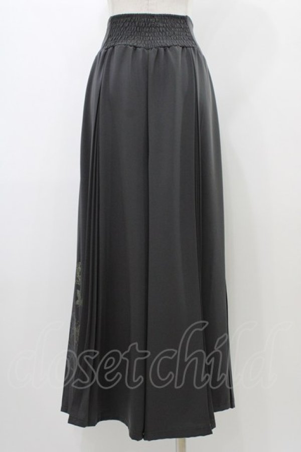 画像2: Ozz On / プリントプリーツワイドパンツ  グレー H-25-12-26-018-OO-PA-KB-ZH (2)