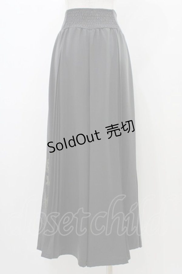 画像2: Ozz On / プリントプリーツワイドパンツ  グレー H-25-12-26-018-OO-PA-KB-ZH (2)