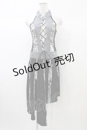 画像: Qutie Frash / スリットロングベスト  ブラック H-25-12-26-021-QU-OP-KB-ZH