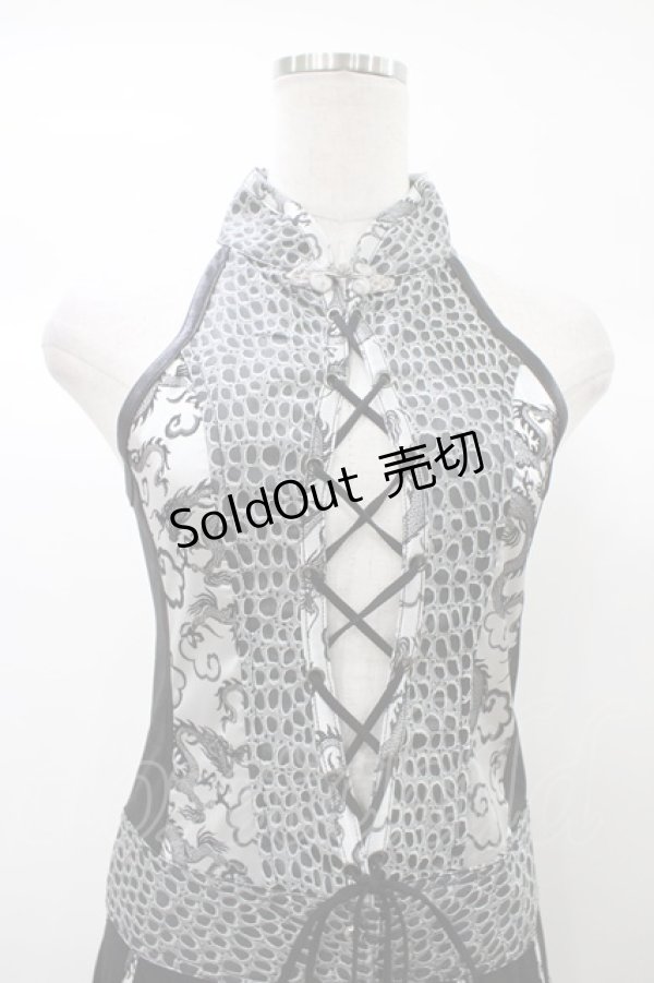 画像4: Qutie Frash / スリットロングベスト  ブラック H-25-12-26-021-QU-OP-KB-ZH (4)