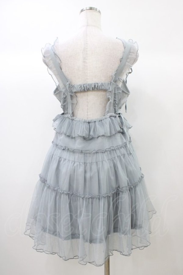 画像2: merry jenny / チュールドロストミニキャミワンピース  ブルー H-25-12-26-022-LO-OP-KB-ZH (2)