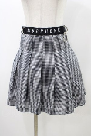 画像: MORPH8NE / OFF SKIRT L ブラック×ホワイト H-25-12-26-025-0-SK-KB-ZH