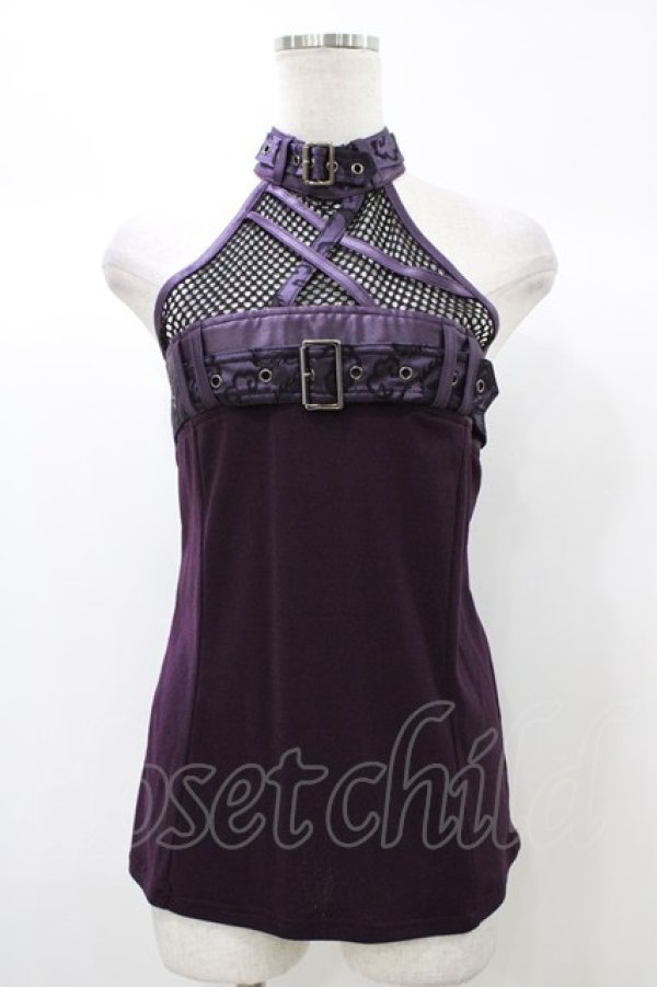 画像1: Qutie Frash / ホルターキャミ  紫 H-25-12-26-027-QU-TO-KB-ZH (1)