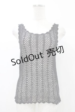 画像: ALGONQUINS / メッシュタンク  ブラック H-25-12-26-032-AL-TO-KB-ZH