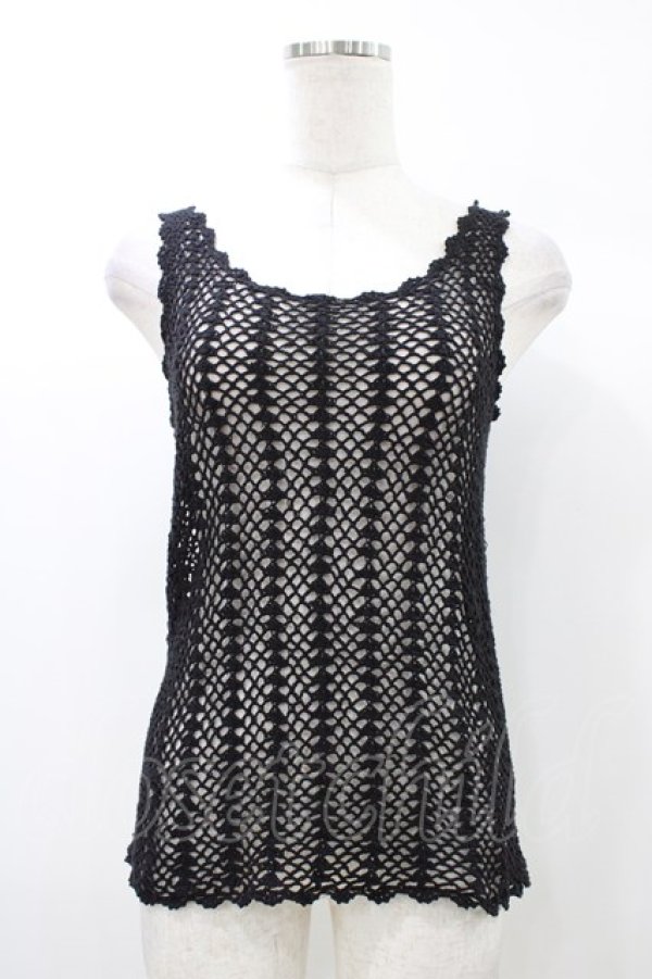 画像1: ALGONQUINS / メッシュタンク  ブラック H-25-12-26-032-AL-TO-KB-ZH (1)