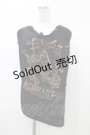 画像: Deorart / ダメージタンク  黒 H-25-12-26-033-PU-TO-KB-ZT1228H