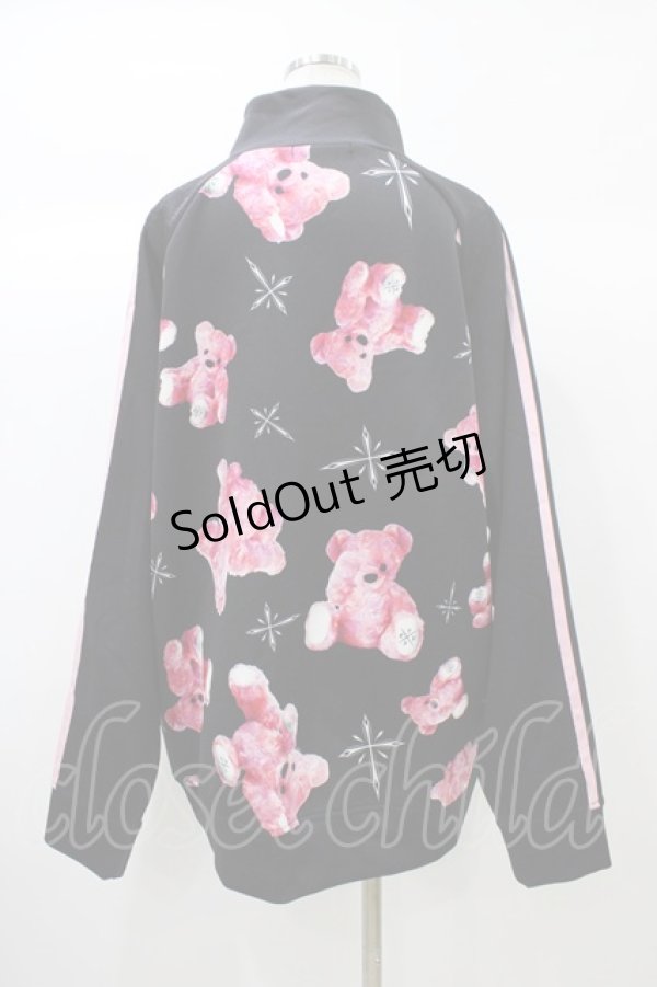 画像2: TRAVAS TOKYO / 昇華ジャージZIPジャケット  ブラック×ピンク H-25-12-26-034-PU-TO-KB-ZH (2)