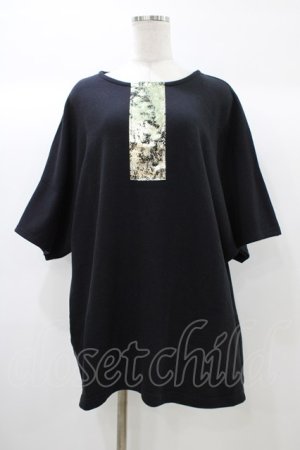 画像: Na+H / Rustカットソー  黒 H-25-12-26-035-PU-TO-KB-ZT1228H