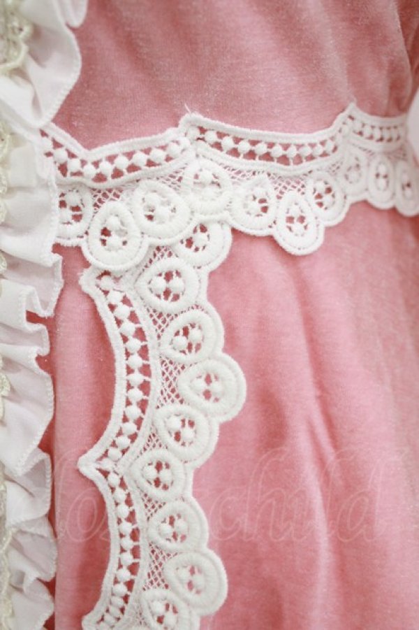 画像7: Bon21Hiz / ベロアワンピース M ピンク H-25-12-27-1022-LO-OP-NS-ZH (7)