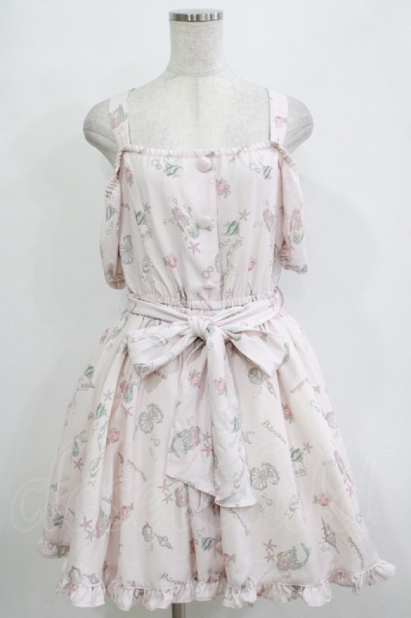 画像1: LIZ LISA / マーメイド柄ワンピース Free ピンク H-25-12-27-1024-LO-OP-NS-ZH (1)