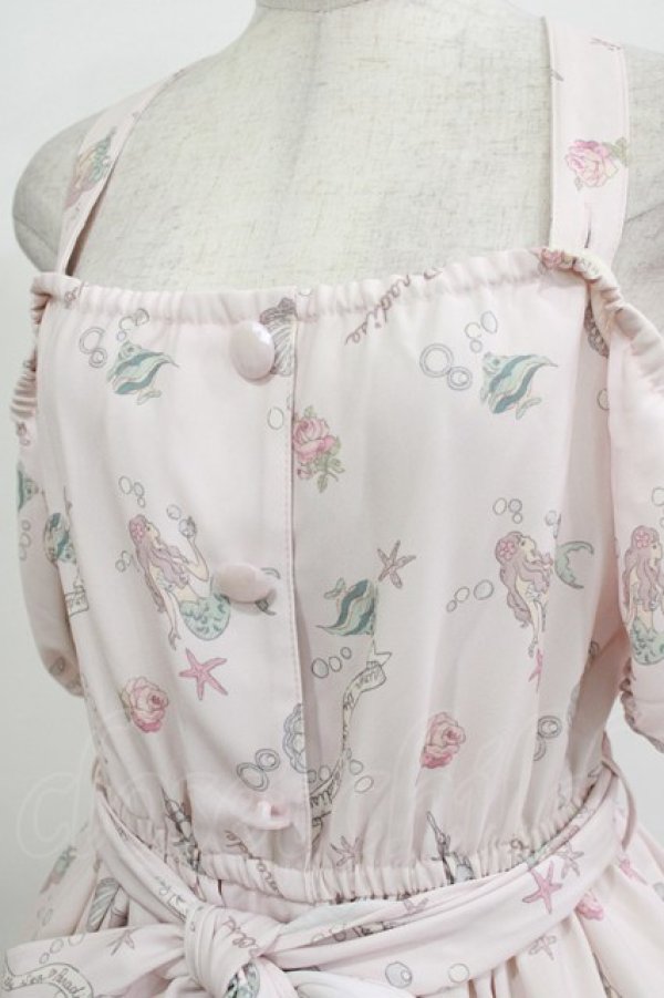 画像5: LIZ LISA / マーメイド柄ワンピース Free ピンク H-25-12-27-1024-LO-OP-NS-ZH (5)