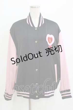 画像: BABY,THE STARS SHINE BRIGHT / うさくみゃちゃんのSweet Loveスタジアムジャンパー Free ブラック H-25-12-27-1027-BA-JA-NS-ZH