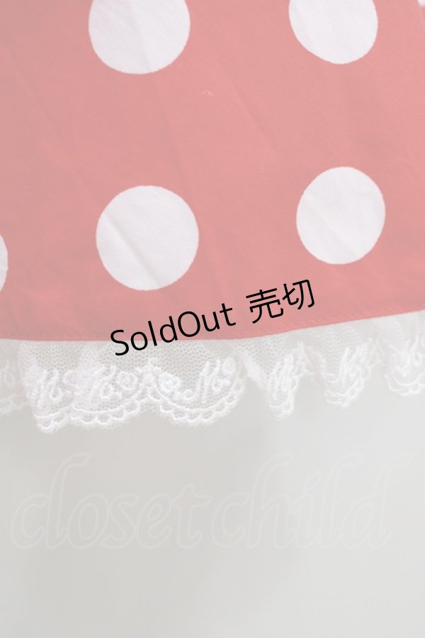 画像4: metamorphose / Syrupサーキュラージャンパースカート（ポルカドット） サイズ1 レッド H-25-12-27-1003-ME-OP-NS-ZH (4)