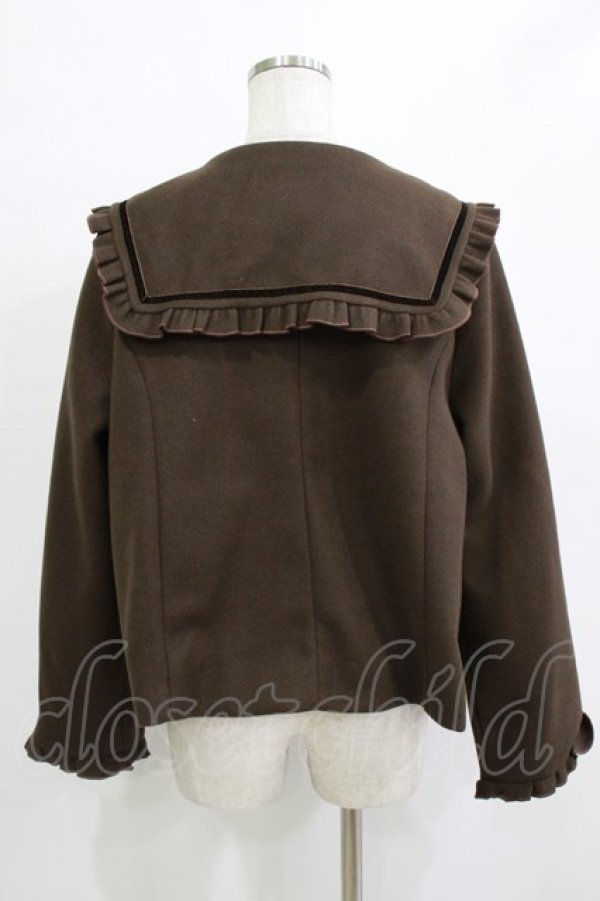 画像3: m petit by misako / AM*セーラーショートコート 3L ブラウン H-25-12-27-1030-LO-CO-NS-ZH (3)