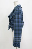 画像2: axes femme kawaii / タータンチェックジャケット M ブルー H-25-12-27-1031-AX-JA-NS-ZH (2)