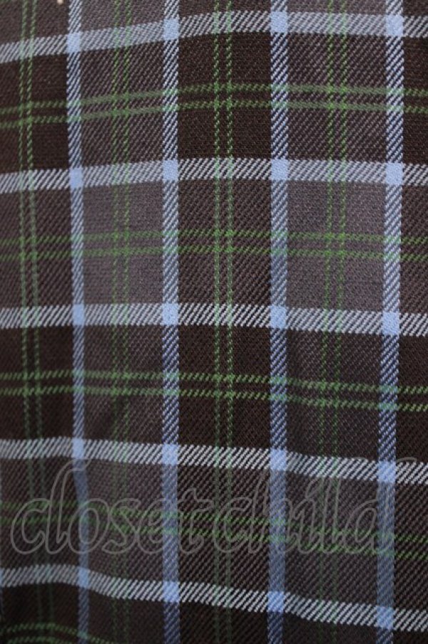 画像4: axes femme kawaii / タータンチェックジャケット M ブルー H-25-12-27-1032-AX-JA-NS-ZH (4)