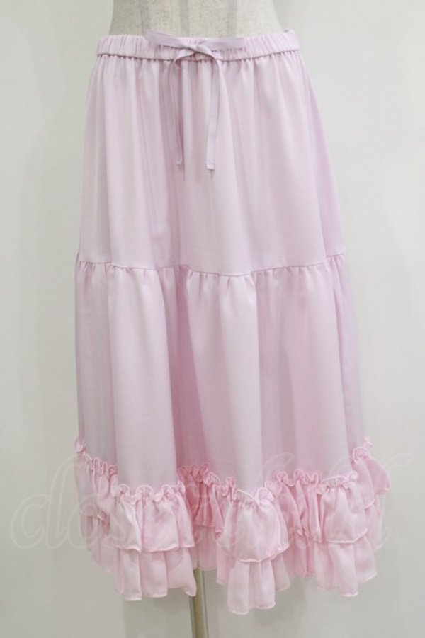 画像1: axes femme kawaii / ミディフリルペチスカート M ピンク H-25-12-27-1033-AX-SK-NS-ZH (1)