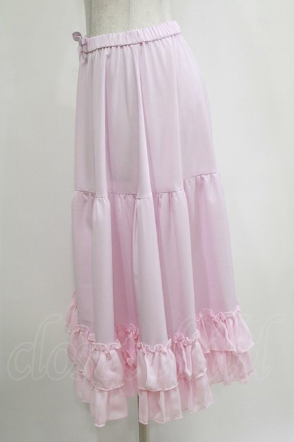 画像2: axes femme kawaii / ミディフリルペチスカート M ピンク H-25-12-27-1033-AX-SK-NS-ZH (2)