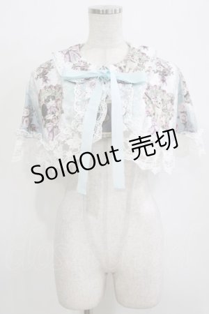 画像: Royal Princess Alice / Rococo Rose Cat ケープ Free ブルー H-25-12-27-1034-LO-TO-NS-ZH