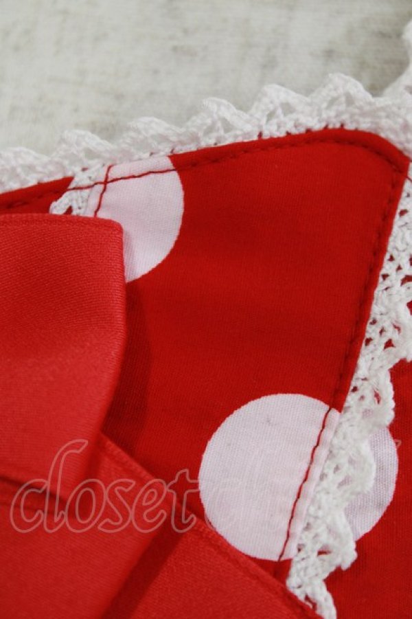 画像6: metamorphose / Syrupサーキュラージャンパースカート（ポルカドット） サイズ1 レッド H-25-12-27-1003-ME-OP-NS-ZH (6)