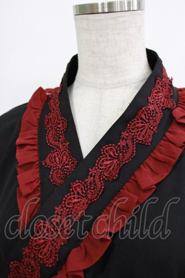 画像4: Chalmiere / 和風ブラウス M ブラック H-25-12-27-1035-PU-BL-NS-ZH (4)