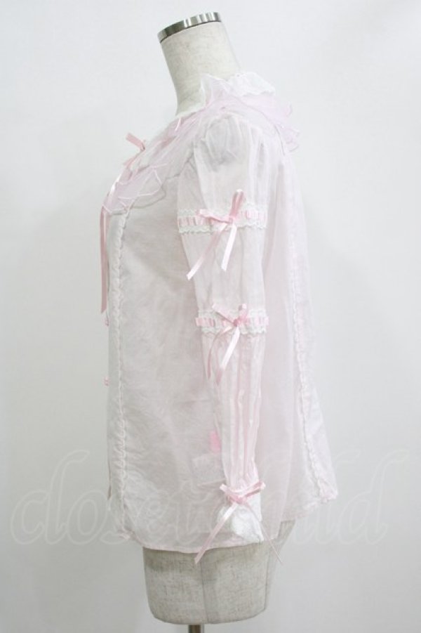 画像2: Angelic Pretty / ハートお花レースブラウス Free ピンク H-25-12-27-1037-AP-BL-NS-ZH (2)