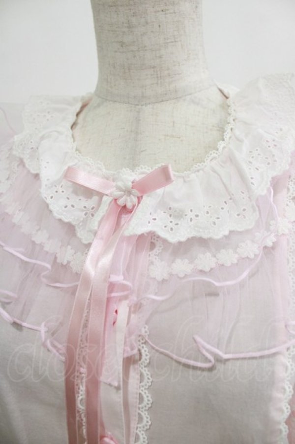 画像4: Angelic Pretty / ハートお花レースブラウス Free ピンク H-25-12-27-1037-AP-BL-NS-ZH (4)