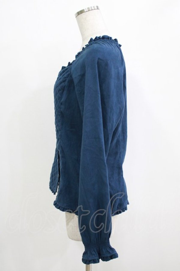 画像2: PINK HOUSE / キルティングブラウス Free ネイビー H-25-12-27-1039-LO-BL-NS-ZH (2)