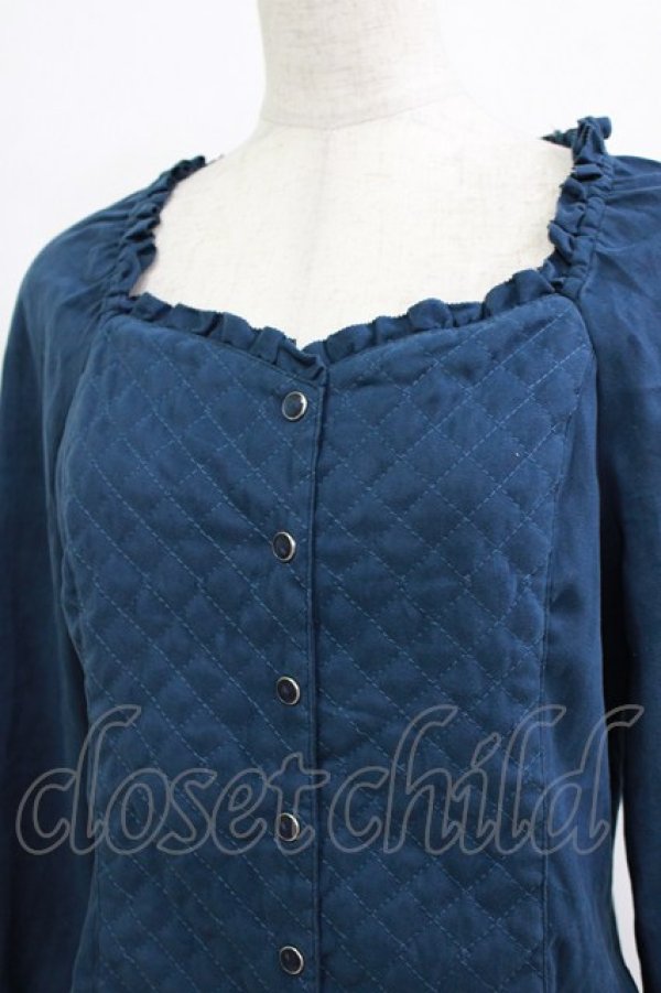 画像4: PINK HOUSE / キルティングブラウス Free ネイビー H-25-12-27-1039-LO-BL-NS-ZH (4)