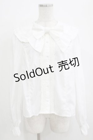 画像: axes femme Kawaii / フラット衿ブラウス M オフ H-25-12-27-1041-AX-BL-NS-ZH