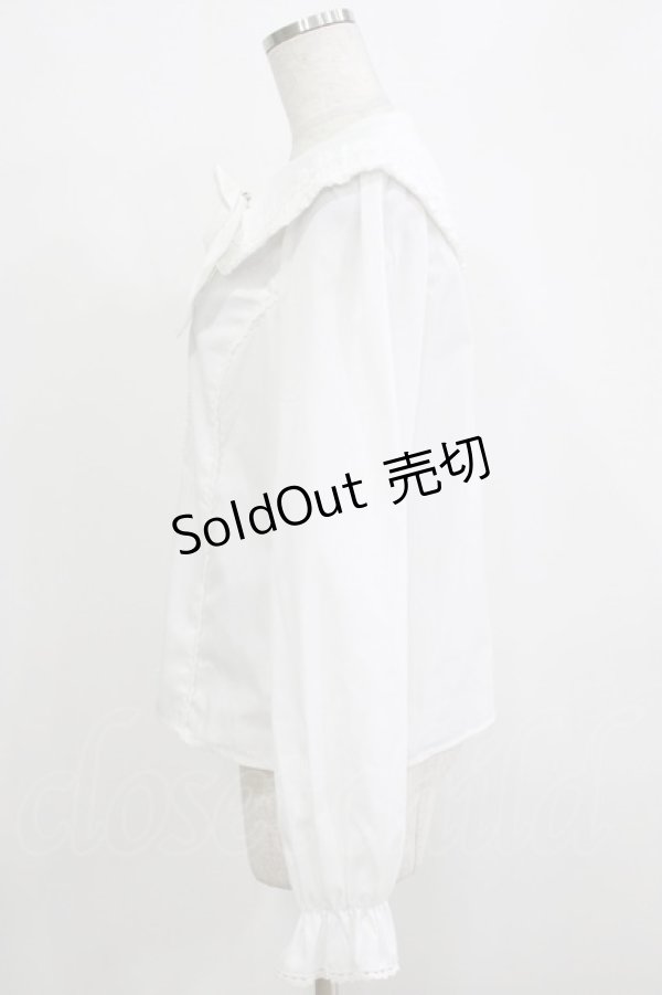 画像2: axes femme Kawaii / フラット衿ブラウス M オフ H-25-12-27-1041-AX-BL-NS-ZH (2)