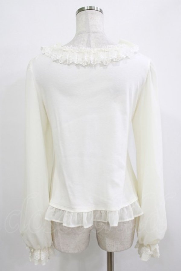 画像3: Angelic Pretty / Trio Ribbonカットソー Free アイボリー H-25-12-27-1042-AP-TO-NS-ZH (3)