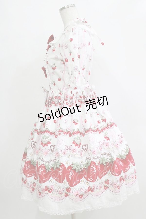 画像2: BABY,THE STARS SHINE BRIGHT / Juicy Strawberry Memory柄ワンピース Free オフ白 H-25-12-27-1001-BA-OP-NS-ZH (2)