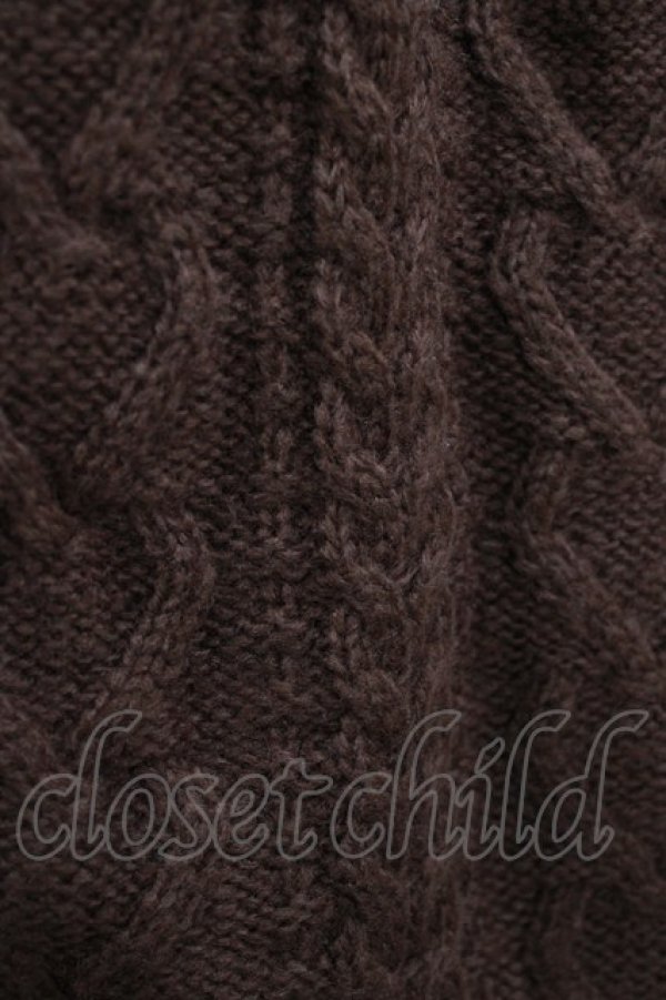 画像5: m petit by misako / フード付きニットカーディガン L ブラウン H-25-12-27-1047-LO-TO-NS-ZH (5)