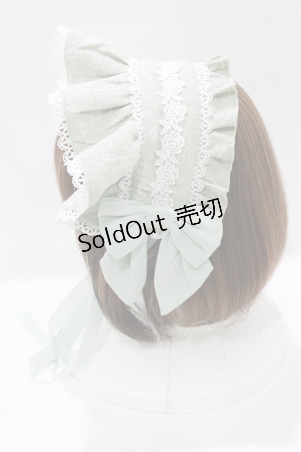 画像2: axes femme Kawaii / メアリーハーフボンネット  ミント H-25-12-27-1050-AX-AC-NS-ZH (2)