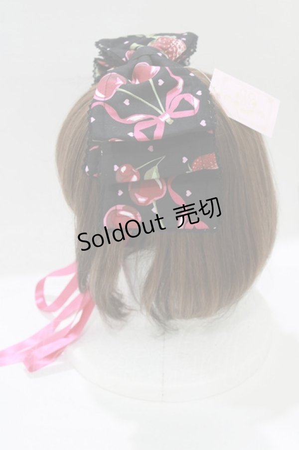 画像2: metamorphose / Lady Fruitリボンヘッドドレス  ブラック H-25-12-27-1051-ME-AC-NS-ZH (2)
