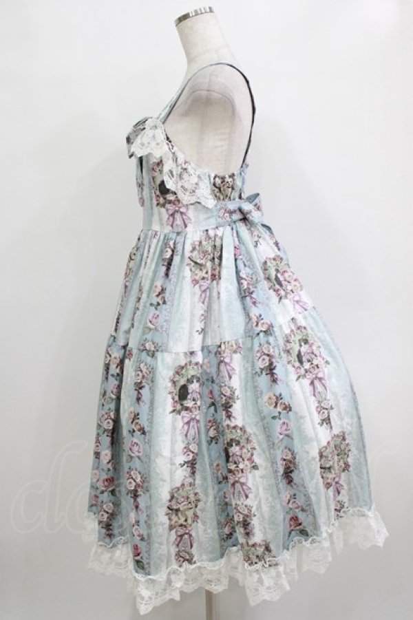 画像2: Royal Princess Alice / Rococo Rose Catジャンパースカート Free ブルー H-25-12-27-1005-LO-OP-NS-ZH (2)