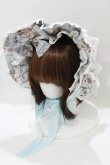 画像1: Royal Princess Alice / Rococo Rose Catボンネット  ブルー H-25-12-27-1053-LO-AC-NS-ZH (1)