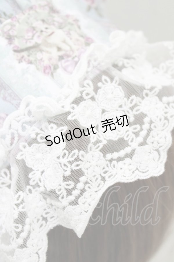 画像3: Royal Princess Alice / Rococo Rose Catボンネット  ブルー H-25-12-27-1053-LO-AC-NS-ZH (3)