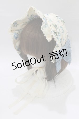 画像: axes femme kawaii / アンティークローズ柄ハーフボンネット  生成り H-25-12-27-1060-AX-AC-NS-ZH