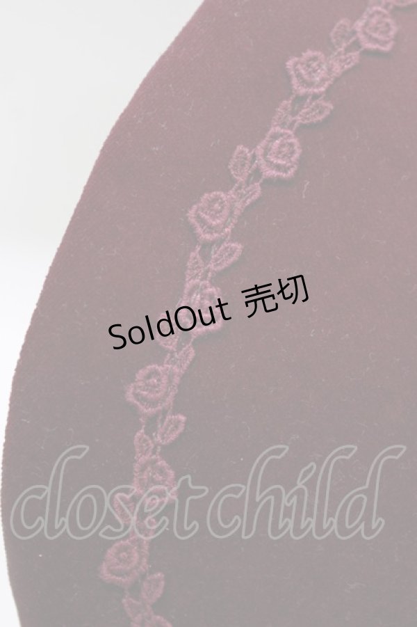 画像3: Mary Magdalene / 別珍ヴィクトリアンドールボンネット  パープル H-25-12-27-1062-CL-AC-NS-ZH (3)