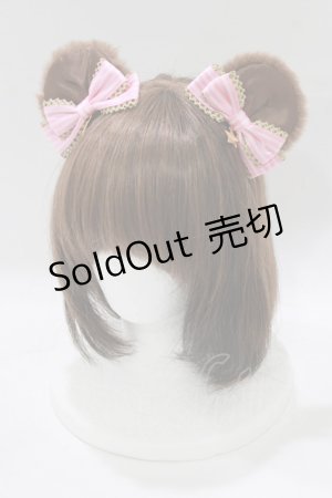 画像: Angelic Pretty / Candy Carol Bearクリップ  ブラウン/ピンク H-25-12-27-1063-AP-AC-NS-ZH