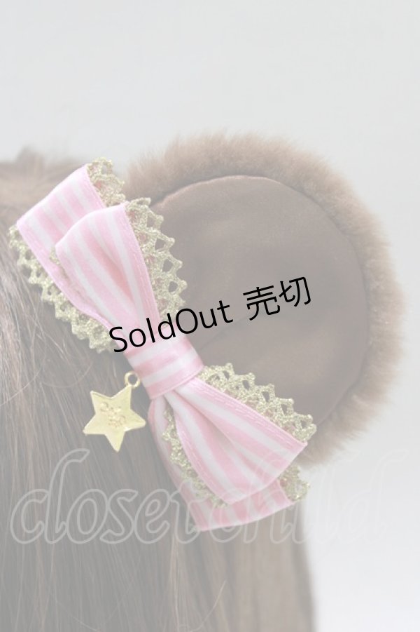 画像2: Angelic Pretty / Candy Carol Bearクリップ  ブラウン/ピンク H-25-12-27-1063-AP-AC-NS-ZH (2)