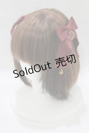 画像: Angelic Pretty / Starry Moonリボンクリップ  ボルドー H-25-12-27-1066-AP-AC-NS-ZH