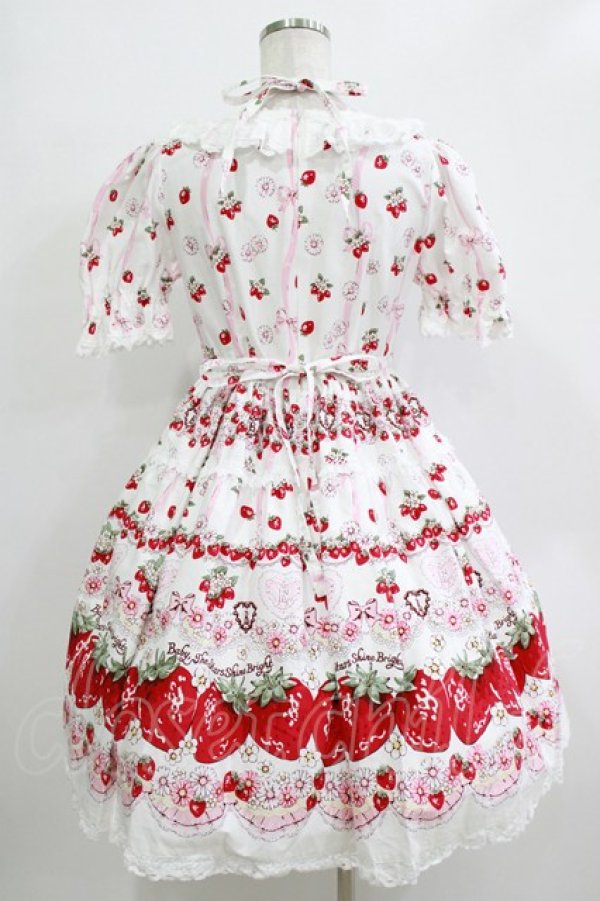 画像3: BABY,THE STARS SHINE BRIGHT / Juicy Strawberry Memory柄ワンピース Free オフ白 H-25-12-27-1001-BA-OP-NS-ZH (3)