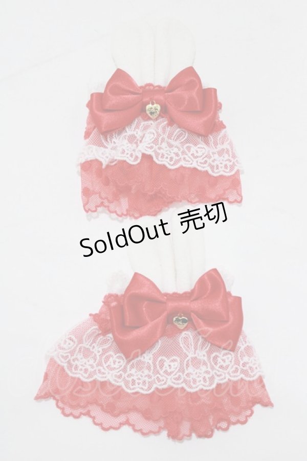 画像1: Angelic Pretty / リリカルバニーレースお袖とめ  レッド H-25-12-27-1079-AP-ZA-NS-ZH (1)