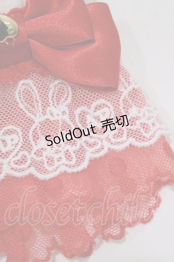 画像2: Angelic Pretty / リリカルバニーレースお袖とめ  レッド H-25-12-27-1079-AP-ZA-NS-ZH (2)
