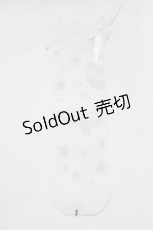 画像: Angelic Pretty / Dreamy Starクルー丈ソックス  オフ/シルバー H-25-12-27-1080-AP-ZA-NS-ZH