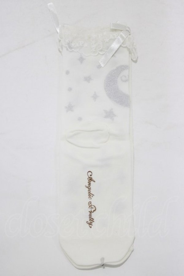 画像2: Angelic Pretty / Dreamy Starクルー丈ソックス  オフ/シルバー H-25-12-27-1080-AP-ZA-NS-ZH (2)